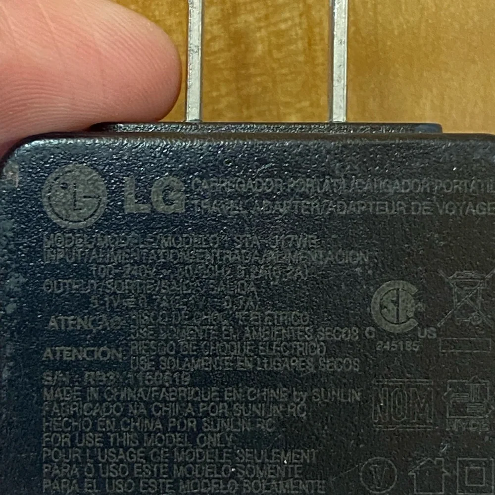 Genuine LG STA-U17WD Travel Wall AC Power Adapter Phone Charger